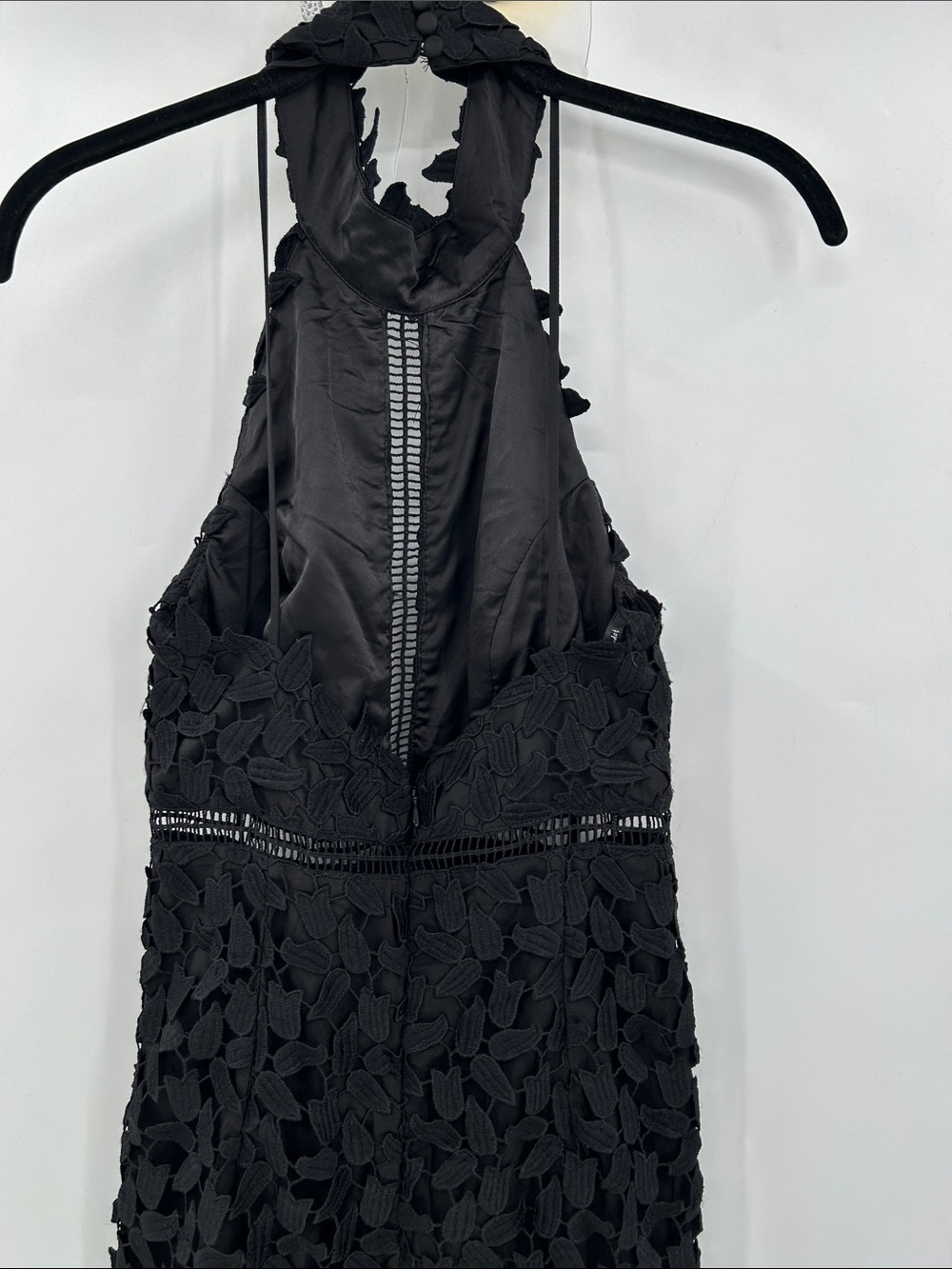 Bardot Gemma Halter Lace Sheath Dress in Black Size 4 NEW WITH TAGS - Picture 7 of 10